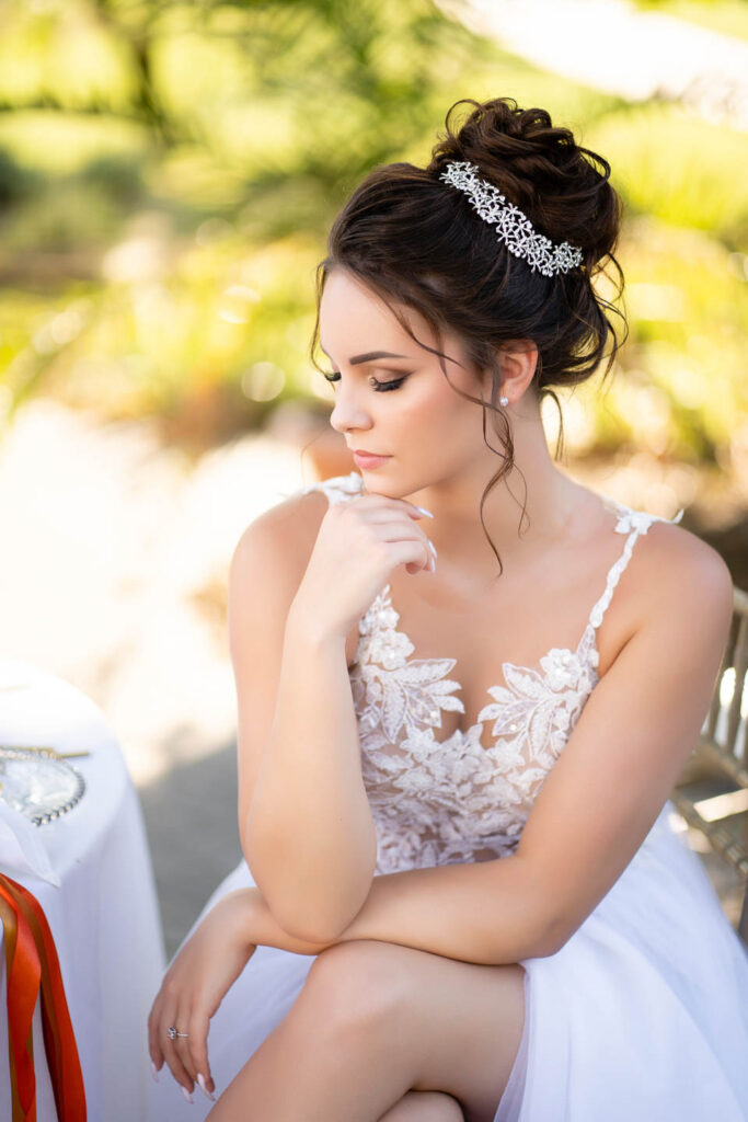 Beautyfull bride . Professional wedding photographer Vienna.
